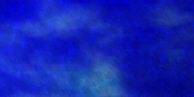 Koyu mavi vektör arkaplanı çizgiler, üçgenler. Üçgenli soyut gradyan çizimi. Posterler ve afişler için en iyi tasarım.