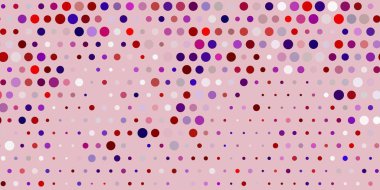 Açık pembe, baloncuklu sarı vektör arka planı. Renkli çember şekilli modern soyut illüstrasyon. Posterler, afişler için tasarım.