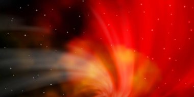 Soyut yıldızlı koyu turuncu vektör deseni. Soyut tarzda renkli bir illüstrasyon ve değişken yıldızlar. Reklamınız, posteriniz, afişiniz için en iyi tasarım.