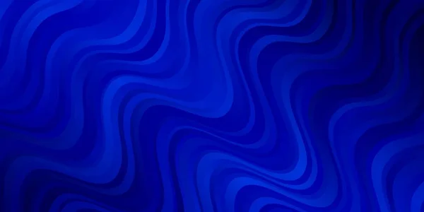 Heller Blauer Vektorhintergrund Mit Gebogenen Linien — Stockvektor