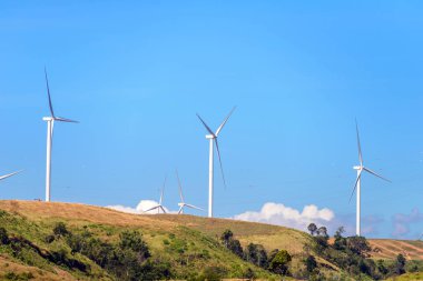 Rüzgar türbini rüzgar elektrik enerjisi yapım Dağı'nda