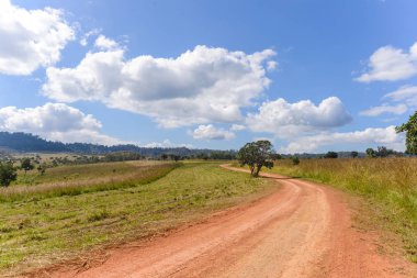 Toprak yol Mulk Salaeng Luang Ulus Parkı, Tayland