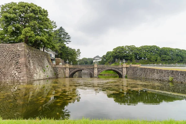 Fosso Ponte Área Palácio Imperial Tóquio Localizado Ala Chiyoda Tóquio — Fotografia de Stock