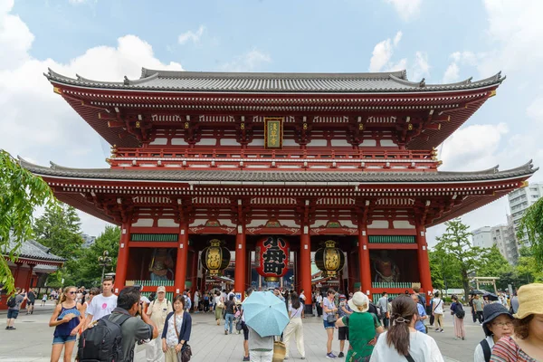 Tokyo Japonya Temmuz 2018 Senso Budist Tapınağı Nda Çok Sayıda — Stok fotoğraf