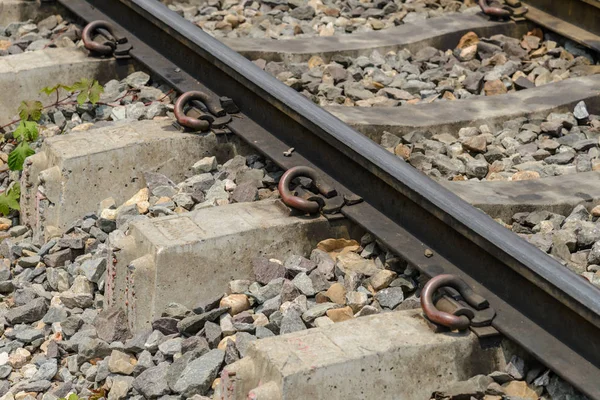 Détail Voie Ferrée Paysage Ferroviaire — Photo