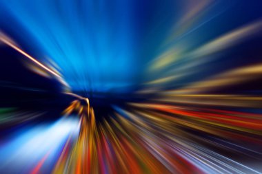 Parça dönüş şeklinde çok renkli çizgilerile soyut hareketli hız arka plan. fütüristik hareket 