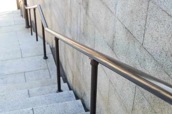 Outdoor steel railing with stair - modern architecture