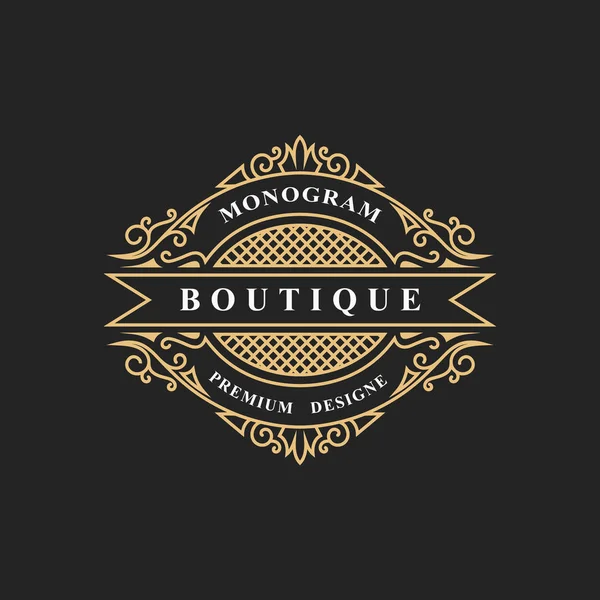 Monogram Design Elements Půvabná Šablona Calligraphic Elegant Line Art Logo — Stockový vektor