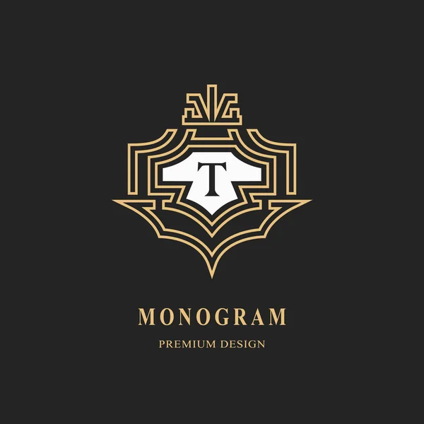 Monogram Elementów Projektu Szablon Wdzięku Projektowanie Logo Sztuki Kaligrafii Eleganckiej — Wektor stockowy