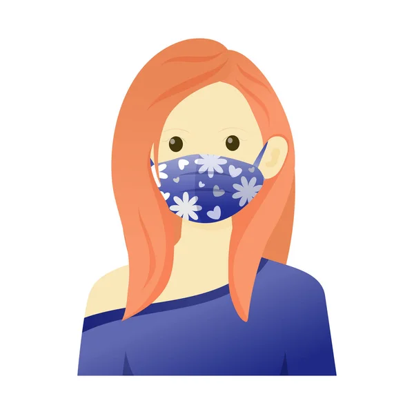 People with Face Masks Illustration