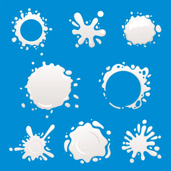 Tasarımınız vektör süt logo öğesi için kavramı. Yoğurt veya krem simgeler ve sıçraması.