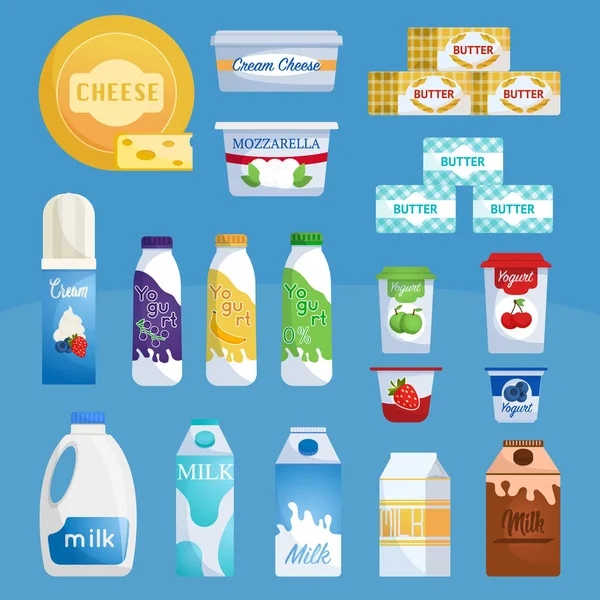 Süt ve süt ürünleri ürün yelpazesine süpermarket.