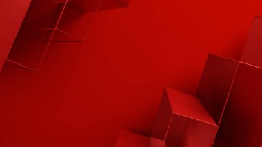 Düşük poli ağlı kırmızı arkaplan