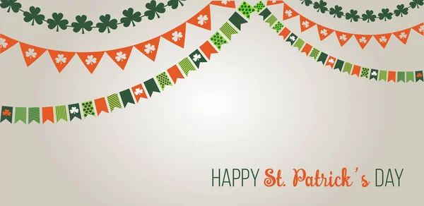 St Patricks Day banners bakgrund vektorillustration — Stock vektor