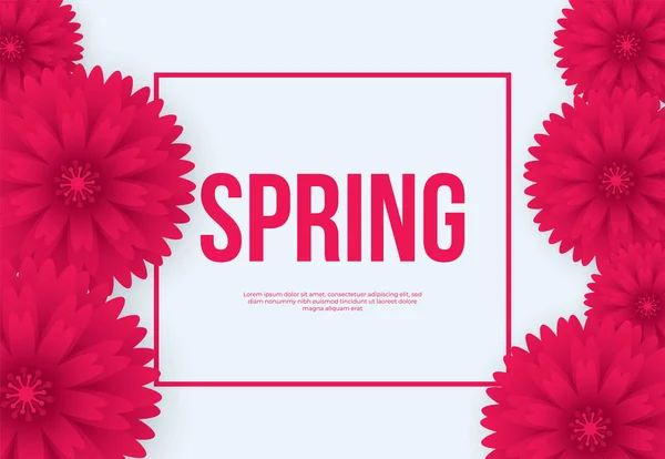 Цветочная весна Графический дизайн с красочными цветами — стоковый вектор