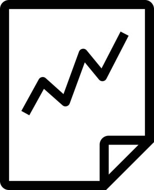 iş grafiği simgesi, analitik konsept, minimalist vektör illüstrasyonu