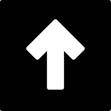 Beyaz arkaplanda izole edilmiş ok yönü, vektör illüstrasyonu