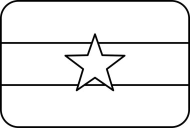 Myanmar düz simgesi bayrağı, vektör illüstrasyonu  