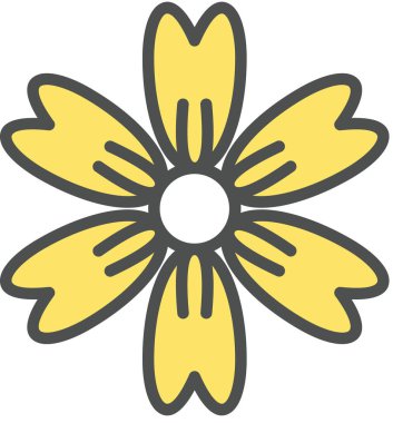 Papatya çiçeği süslemesinin vektör illüstrasyonu, çiçek çiçeği çiçeği sanatı