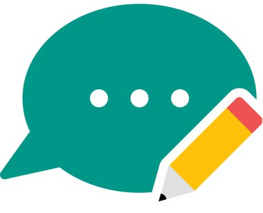 ileti simgesi, vektör illüstrasyonu