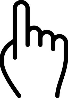 tap, el dokunuşu, parmak vektör çizimi