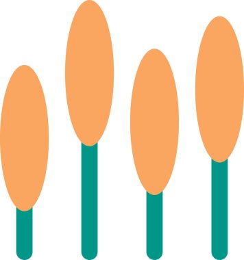 Çiçeklerin basit illüstrasyonu