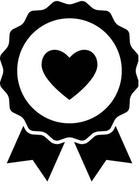 Ödül amblemi simgesi. vektör illüstrasyonu