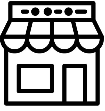 ev düz simgesi, vektör illüstrasyonu