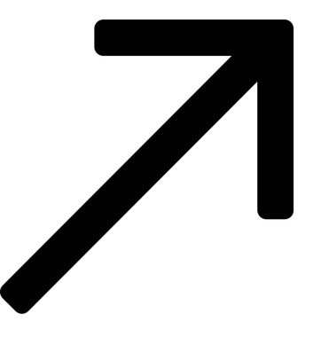 Beyaz arkaplanda izole edilmiş ok yönü, vektör illüstrasyonu