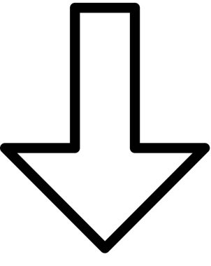 Beyaz arkaplanda izole edilmiş ok yönü, vektör illüstrasyonu