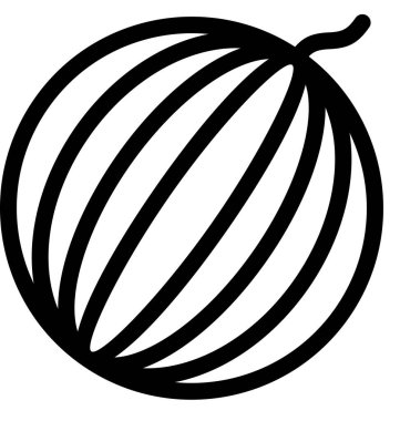 Karpuzun vektör şablonu