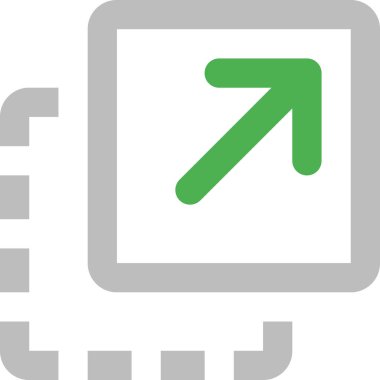 Beyaz arkaplanda izole edilmiş ok simgesi, vektör illüstrasyonu