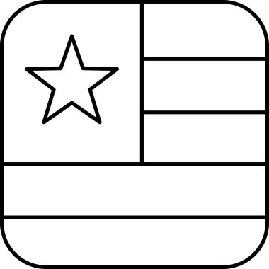 Togo vektör illüstrasyonunun bayrağı