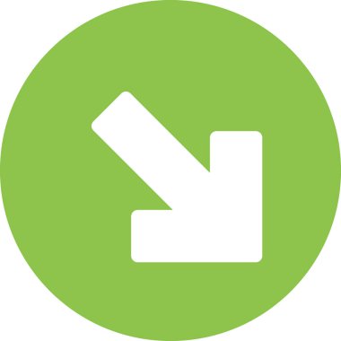 Beyaz arkaplanda izole edilmiş ok yönü, vektör illüstrasyonu