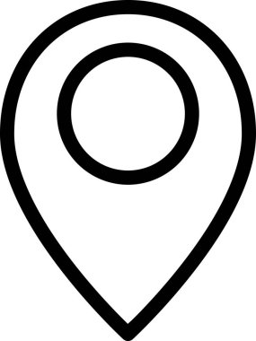 iğne imleci simgesi, vektör illüstrasyonu