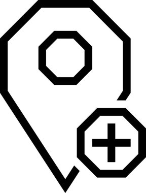 konum belirleyici simgesi, navigasyon konsepti, vektör illüstrasyonu