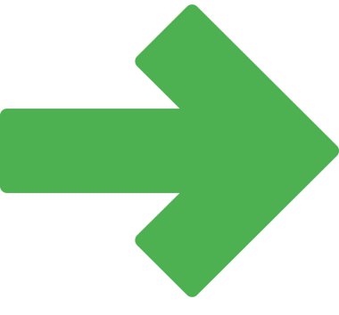 Beyaz arkaplanda izole edilmiş ok yönü, vektör illüstrasyonu