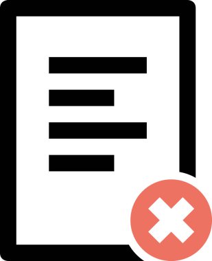 Metin belgesi simgesi, vektör illüstrasyonu