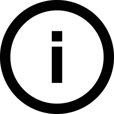 bilgi simgesi, asgari vektör illüstrasyonu