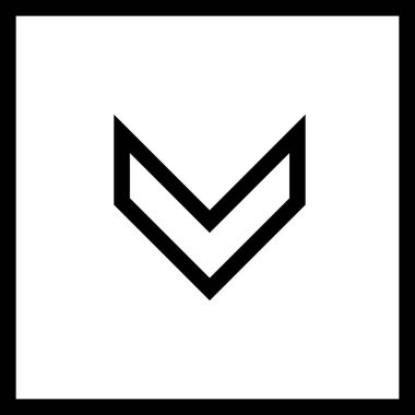 Beyaz arkaplanda izole edilmiş ok yönü, vektör illüstrasyonu