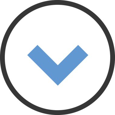 Beyaz arkaplanda izole edilmiş ok simgesi, vektör illüstrasyonu