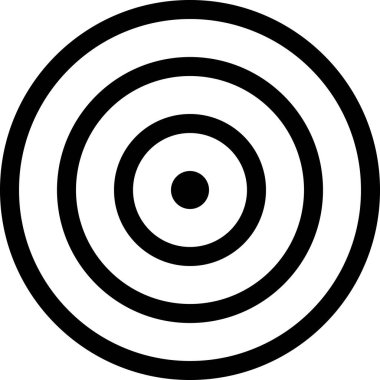 hedef simge, asgari vektör illüstrasyonu