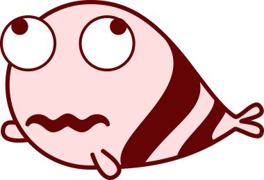 Maskot kederli ifadenin modern grafik ikon vektör illüstrasyonu