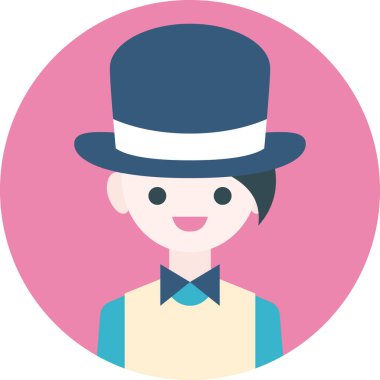 Erkek avatarın vektör illüstrasyonu 