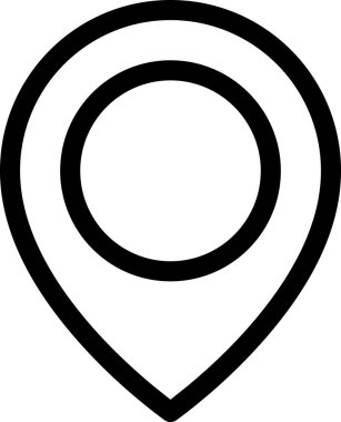 iğne imleci simgesi, vektör illüstrasyonu