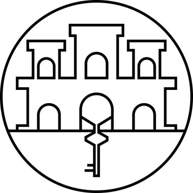 Cebelitarık simgesi bayrağı, vektör illüstrasyonu