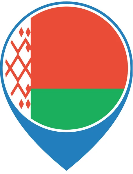 Flaga Białorusi Wektor Ilustracja — Wektor stockowy