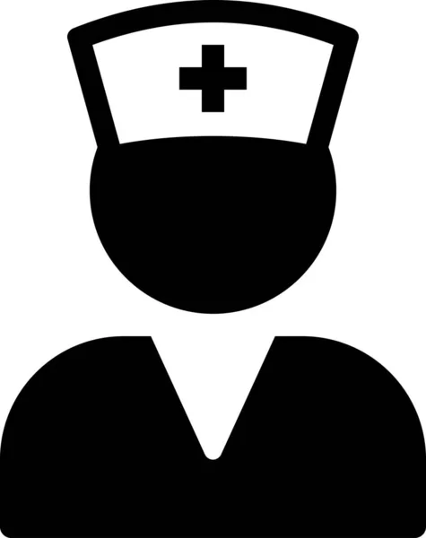 Значок Медсестри Векторні Ілюстрації — стоковий вектор