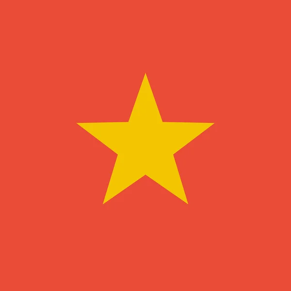 Bandera Vietnam Vector Ilustración — Vector de stock