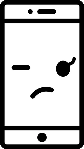 Ausdruck Gesicht Emoticon Vektor — Stockvektor